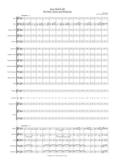 Jesus paid it all (arr. Frederickie Bornface)
