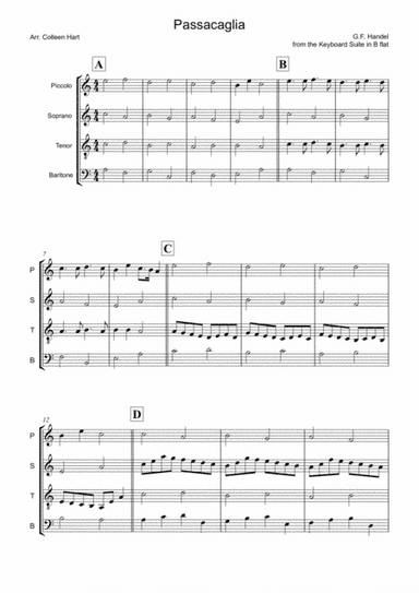 Passacaglia arr. Colleen Hart (arr. Colleen Hart)