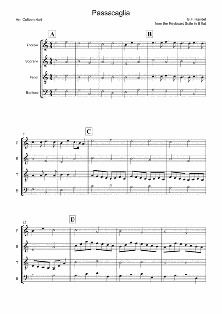 Passacaglia arr. Colleen Hart (arr. Colleen Hart)