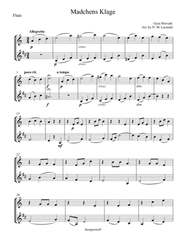 Madchens Klage (arr. Nick Lacanski)