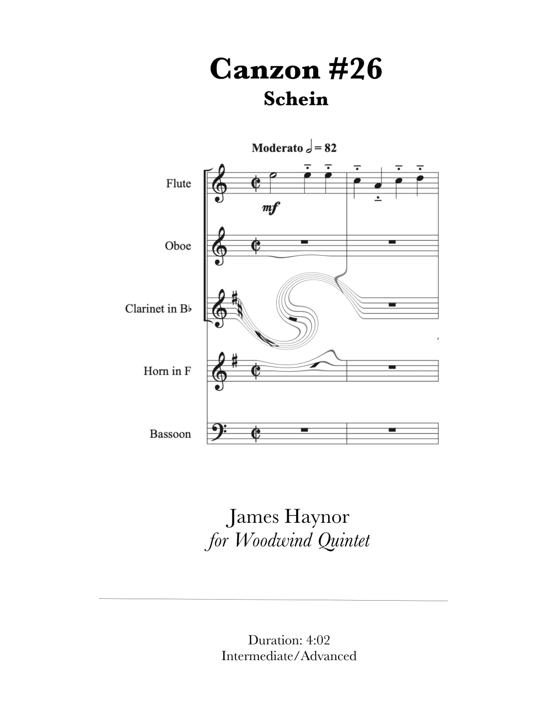 Canzon #26 for Windwind Quintet (arr. James Haynor)
