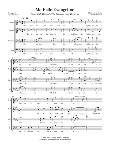 Ma Belle Evangeline (arr. Gabriel Lawson)