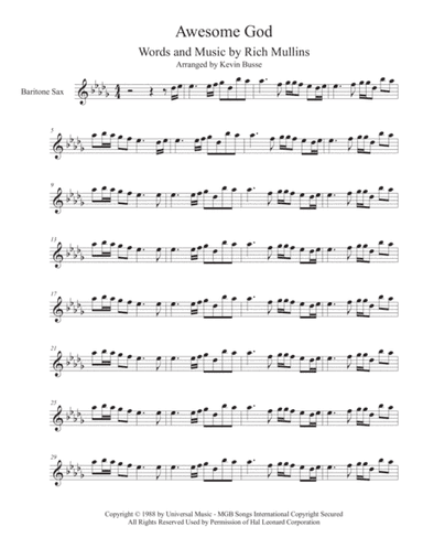 Awesome God (arr. Kevin Busse)