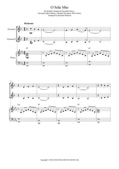 O Sole Mio (arr. Kaiserin Rebecca)