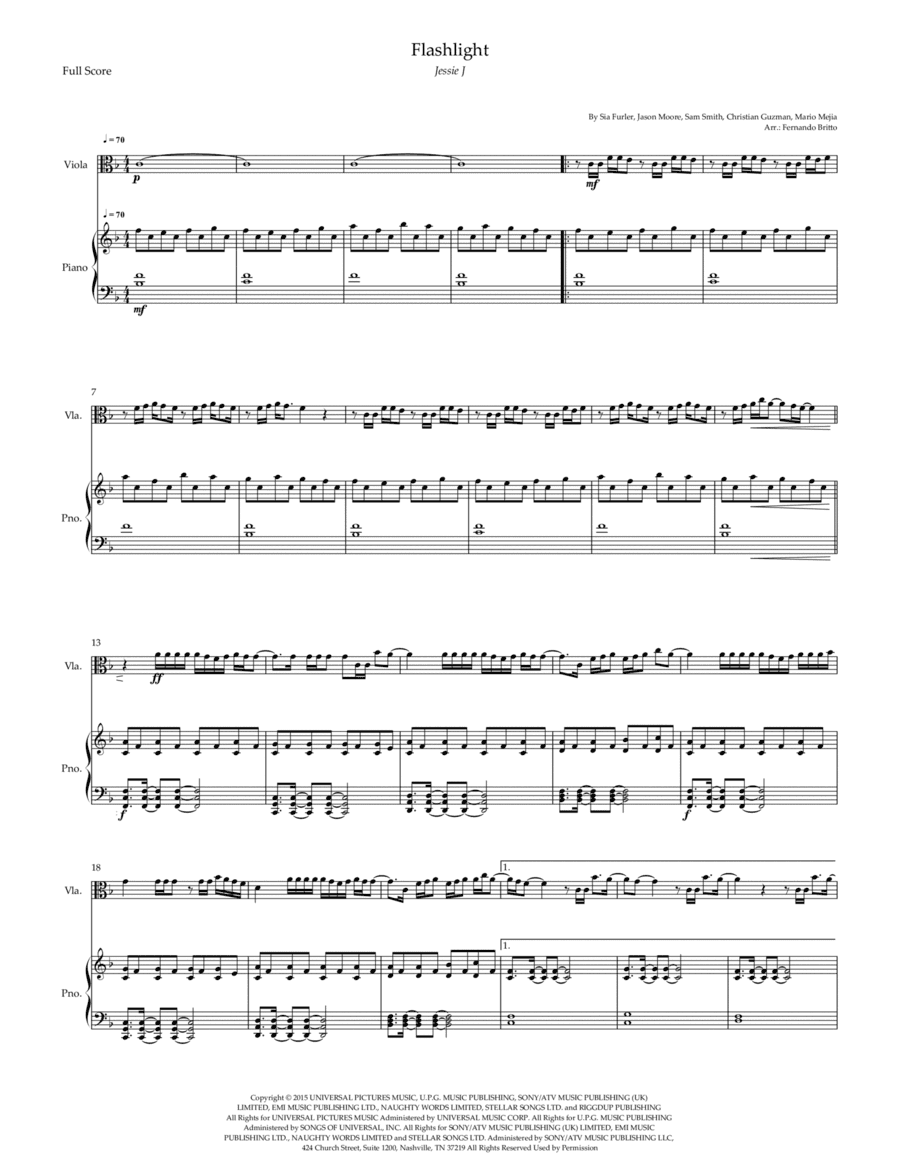 Flashlight (arr. Fernando Britto)