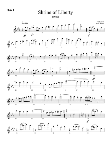 Shrine Of Liberty - 1922 (arr. Emmett Anglin)