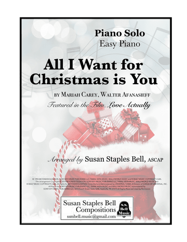 All I Want For Christmas Is You (arr. Susan Staples Bell)
