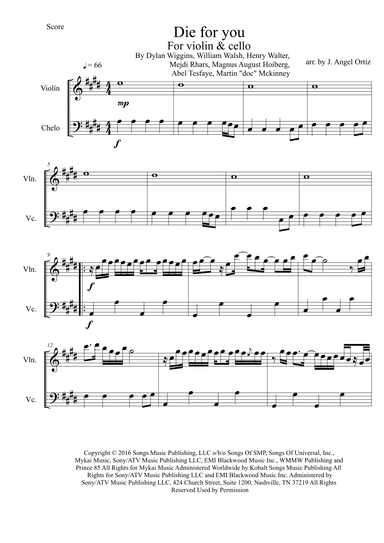 Die For You (arr. José angel Ortiz ramirez)