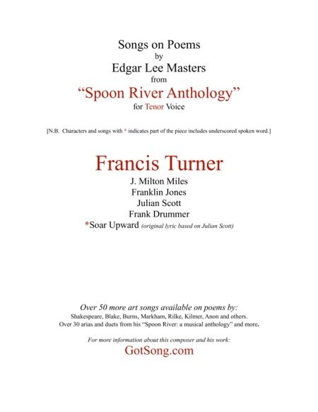 Francis Turner from "Spoon River"