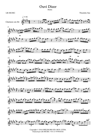 Ouvi Dizer (arr. Lucas Rocha)