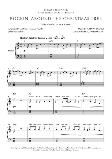 Rockin' Around The Christmas Tree (arr. Danilo "Daca" Alves)