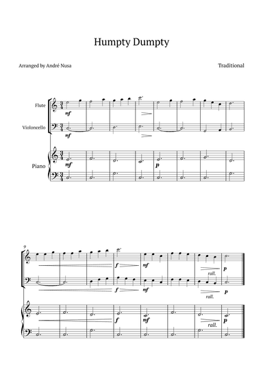 Humpty Dumpty (arr. André Nusa)