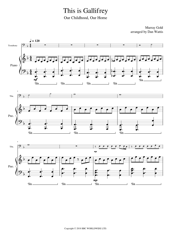 This Is Gallifrey: Our Childhood. Our Home (arr. Dan Wattis)