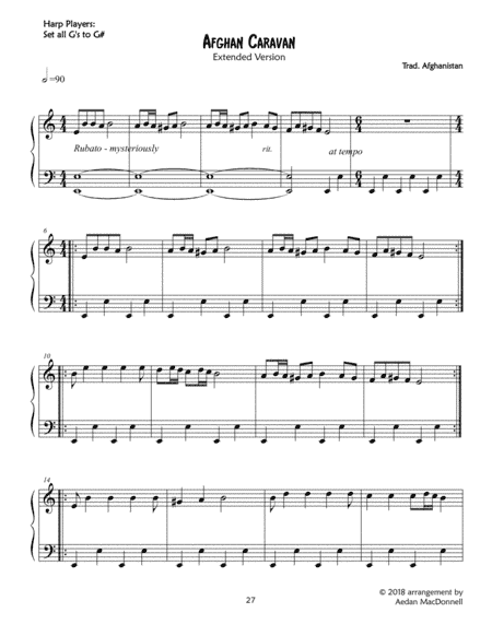 Afghan Caravan - Trad Afghanistan (arr. Harp use Inspirations)