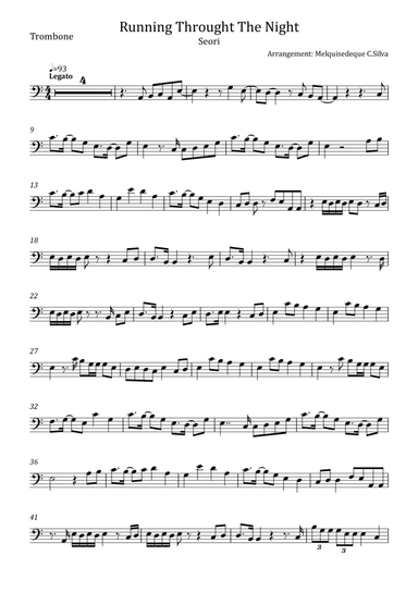 Running Through The Night (arr. Melquisedeque C.Silva)