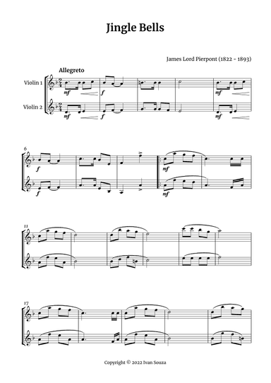 Jingle Bells (arr. Ivan Souza)