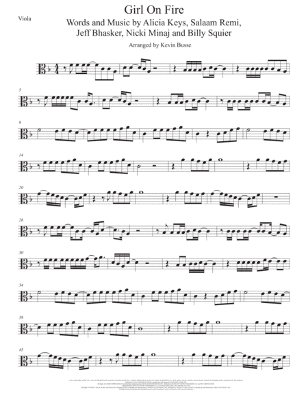 Girl On Fire (arr. Kevin Busse)