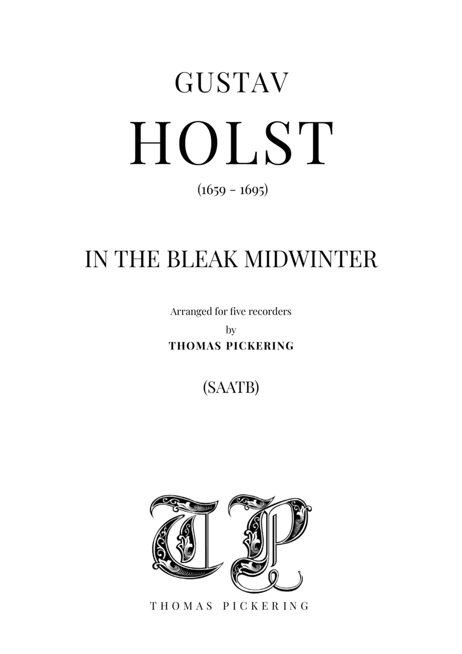 In the Bleak Midwinter (arr. Thomas Pickering)