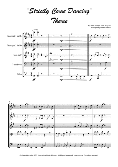 Strictly Come Dancing (arr. Robert Newth)