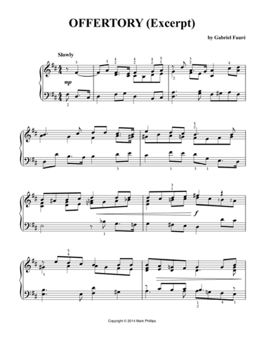 Fauré Requiem: "Offertory (excerpt)" (arr. Mark Phillips)