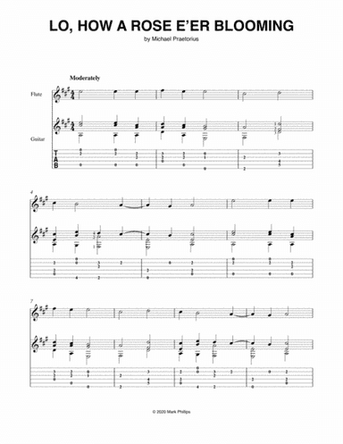 Lo, How a Rose E’er Blooming (arr. Mark Phillips)