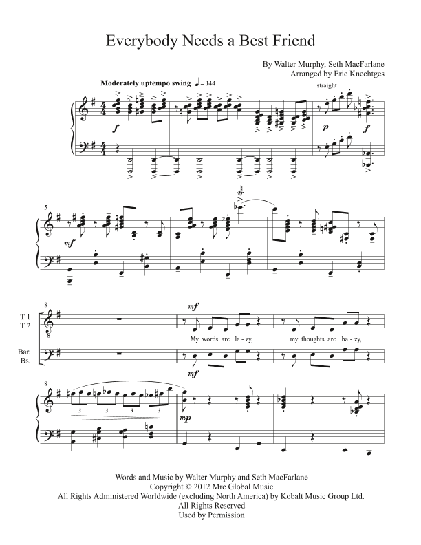 Everybody Needs A Best Friend (arr. Eric Knechtges)