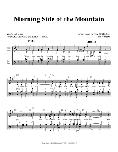 Morning Side Of The Mountain (arr. Kevin Keller)