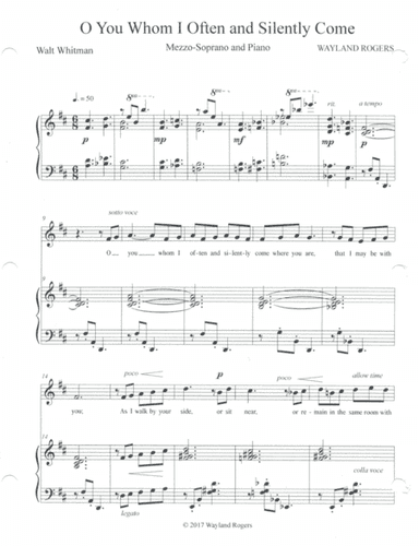 O You Whom I Often and Silently Come