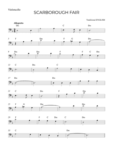 SCARBOROUGH FAIR (arr. Alex Nunes Rodrigues)