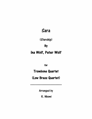 Sara (arr. R. Nhomi)