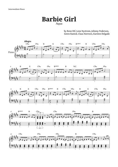 Barbie Girl (arr. Langanho)