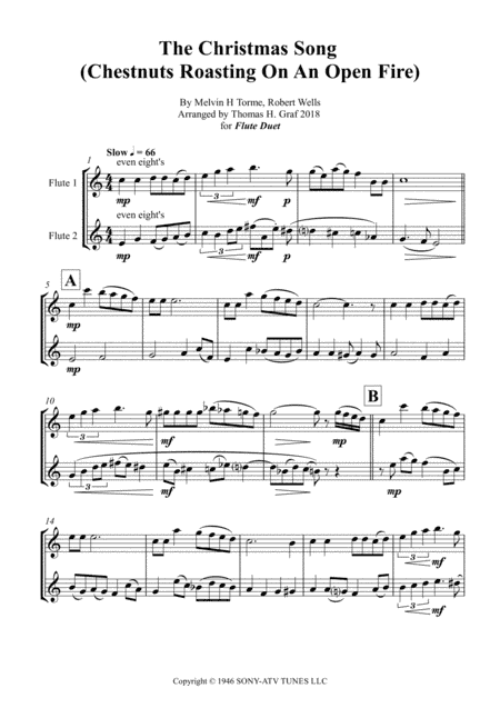 The Christmas Song (chestnuts Roasting On An Open Fire) (arr. Thomas H. Graf)