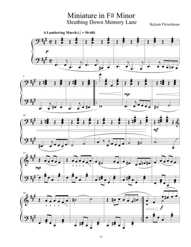 Miniature in F# Minor: Sleuthing Down Memory Lane