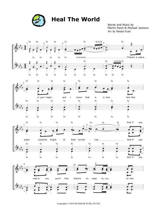 Heal The World (prelude) (arr. Takako Fuke)