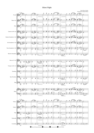Silent Night - Christmas Carol (arr. Daniel H Rosa)