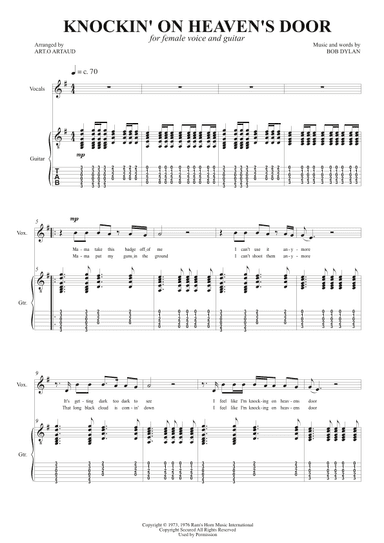 Knockin' On Heaven's Door (arr. Art.o Artaud)