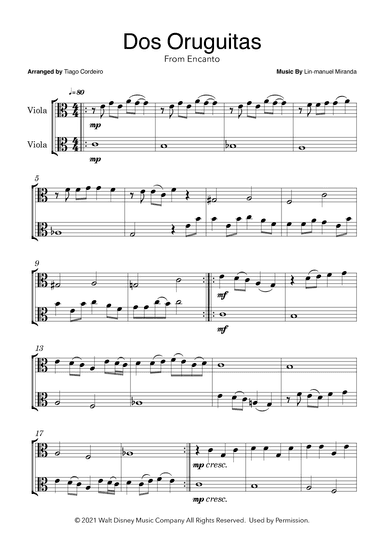 Dos Oruguitas (arr. Tiago Cordeiro)