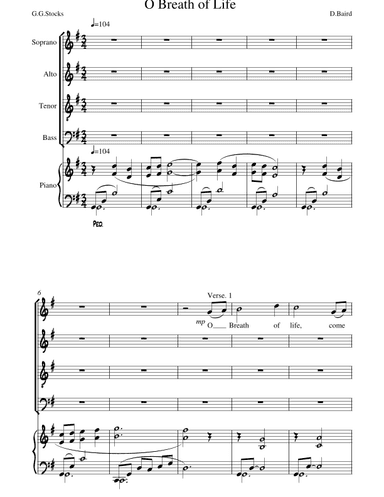 O Breath of Life (arr. Darren Day)