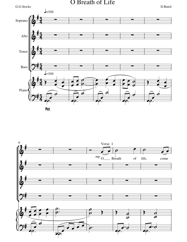 O Breath of Life (arr. Darren Day)