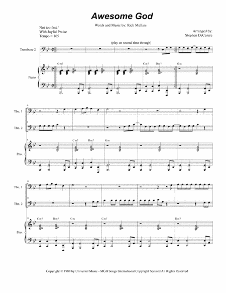 Awesome God (arr. Stephen DeCesare)