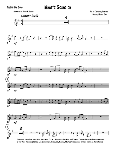 What's Going On (arr. David W. Young)