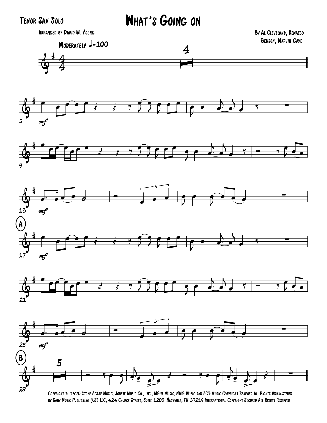 What's Going On (arr. David W. Young)