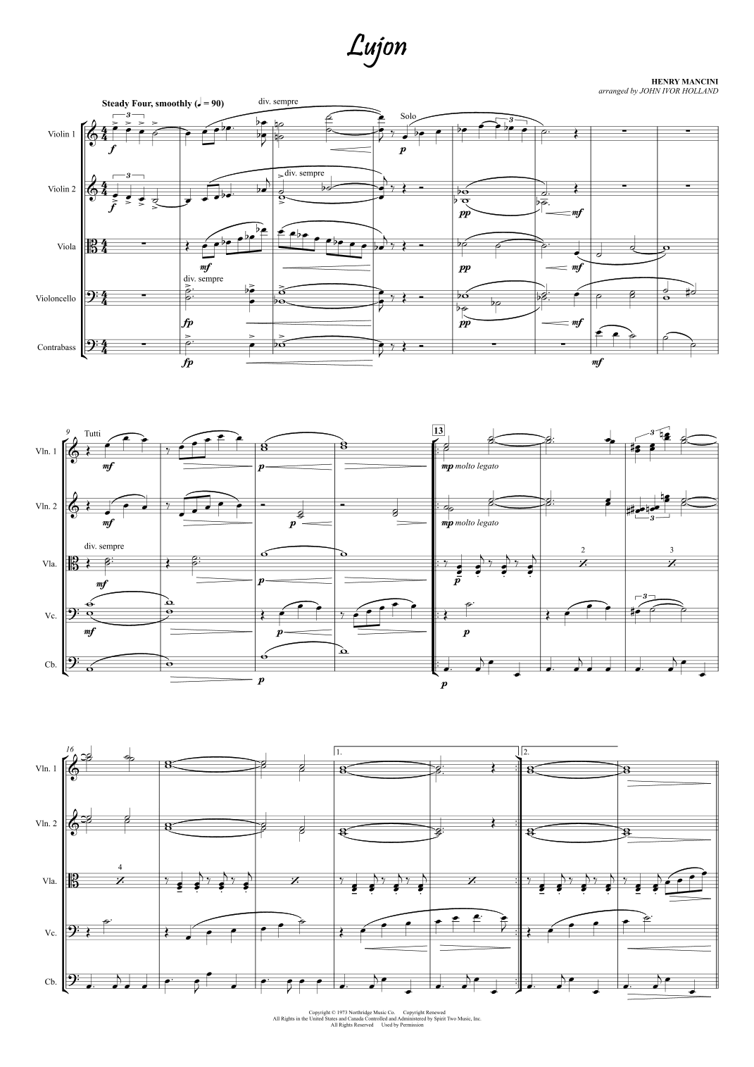 Lujon (arr. John Ivor Holland)