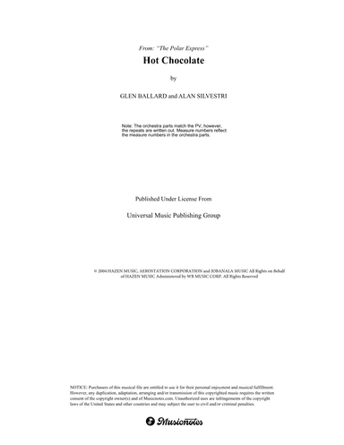 Hot Chocolate (arr. Ernest Richardson)