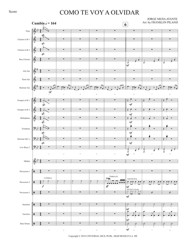 Como Te Voy A Olvidar (arr. Franklin Piland)