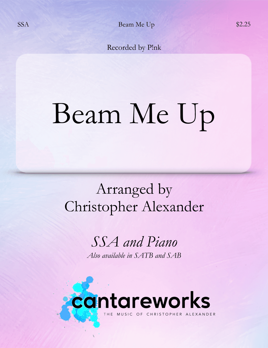 Beam Me Up (arr. Christopher Alexander)