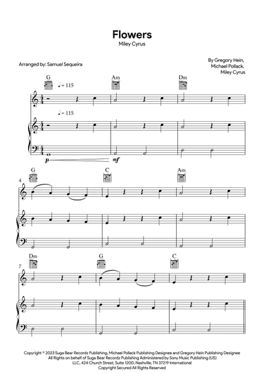 Flowers (arr. Samuel Sequeira)