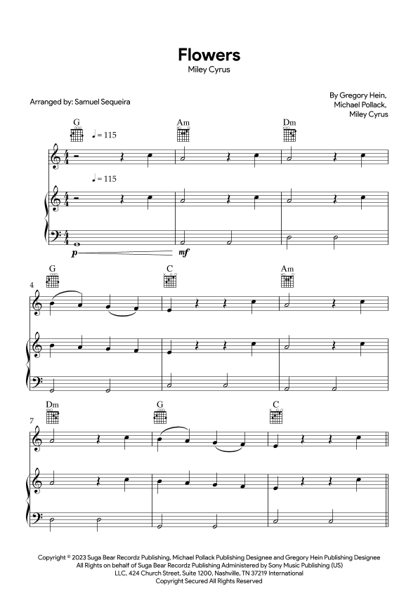 Flowers (arr. Samuel Sequeira)