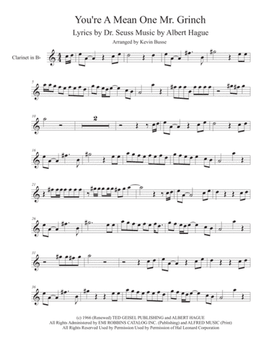 You're A Mean One, Mr. Grinch (arr. Kevin Busse)
