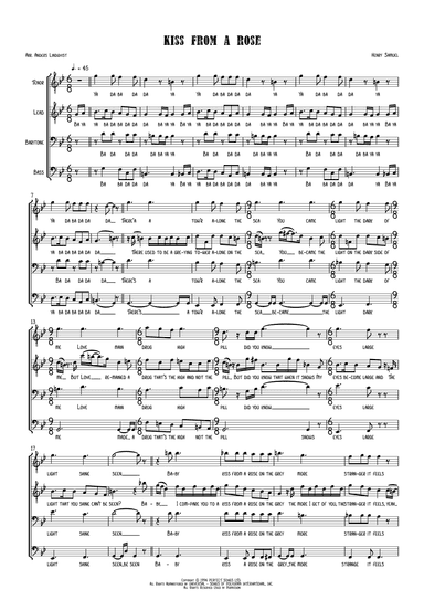 Kiss From A Rose (arr. Anders Lindqvist)